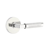 Emtek - Dummy, Disc Rosette US26, L-Square Stem US26, Knurled Handle US26 - Polished Chrome