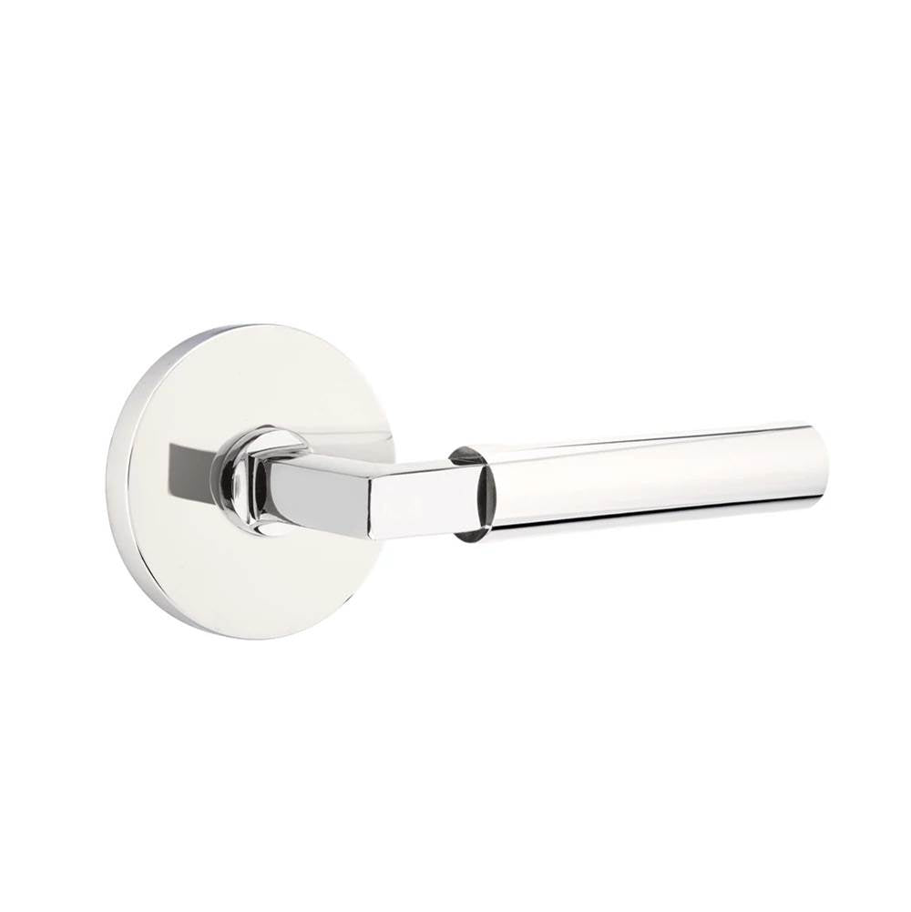 Emtek - Select Dummy, Disk Rosette US26, L-Square Stem US26, Smooth Handle US26 - Polished Chrome