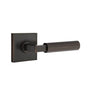 Emtek - Dummy, Square Rosette US10B, L-Square Stem US10B, Faceted Handle US10B - Oil Rubbed Bronze