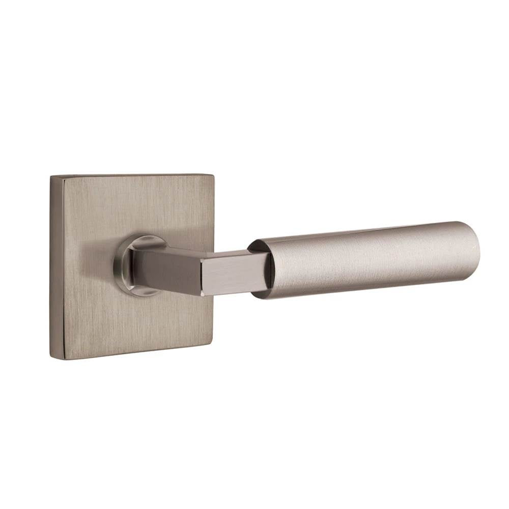 Emtek - Select Dummy, Square Rosette US15A, L-Square Stem US15A, Smooth Handle US15A - Pewter