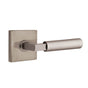 Emtek - Concealed Fastener, Select Privacy, Square Rosette US15A, L-Square Stem US15A, Smooth Handle US15A - Pewter