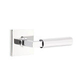 Emtek - Dummy, Square Rosette US26, L-Square Stem US26, Faceted Handle US26 - Polished Chrome