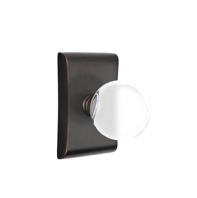 Emtek - Dummy, Neos Rosette, Bristol Crystal Knob, US10B - Oil Rubbed Bronze