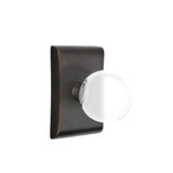 Emtek - Dummy, Neos Rosette, Bristol Crystal Knob, US10B - Oil Rubbed Bronze