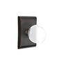 Emtek - Passage, Neos Rosette, Bristol Crystal Knob, US10B - Oil Rubbed Bronze