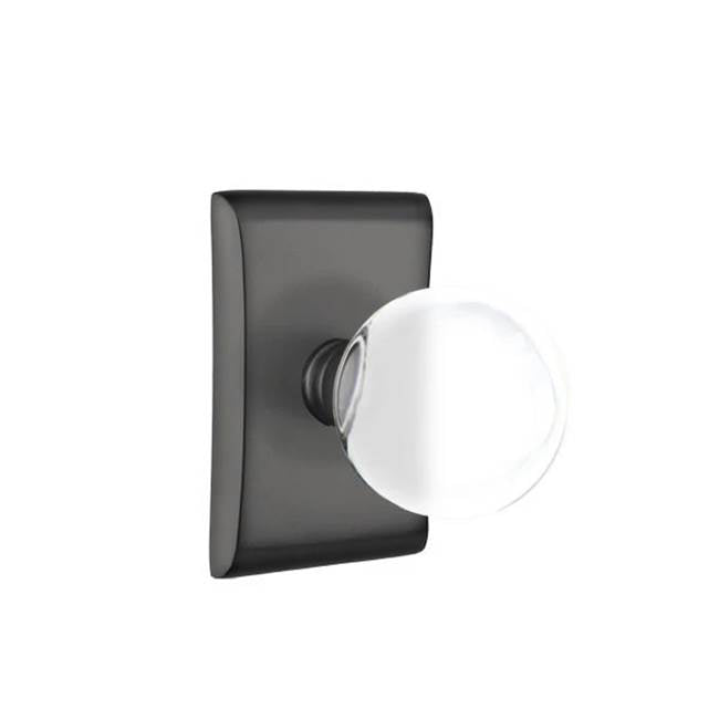 Emtek - Concealed, Passage, Neos Rosette, Bristol Knob, US19 - Flat Black