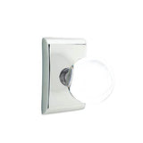 Emtek - Privacy, Neos Rosette, Bristol Crystal Knob, US26 - Polished Chrome