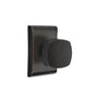 Emtek - Privacy, Neos Rosette, Freestone Square Knob, US10B - Oil Rubbed Bronze