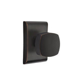 Emtek - Passage, Neos Rosette, Freestone Square Knob, US10B - Oil Rubbed Bronze