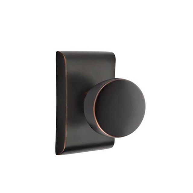 Emtek - Dummy, Neos Rosette, Laurent Round Knob, US10B - Oil Rubbed Bronze