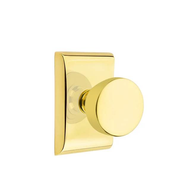 Emtek - Dummy, Neos Rosette, Laurent Round Knob, US3NL - Unlacquered Brass