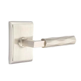 Emtek - Privacy, Neos Rosette US15, L-Square Stem US15, Tribeca Handle US15 LH - Satin Nickel