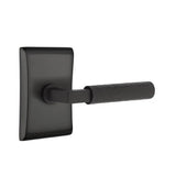 Emtek - Dummy, Neos Rosette US19, L-Square Stem US19, Hammered Handle US19 - Flat Black