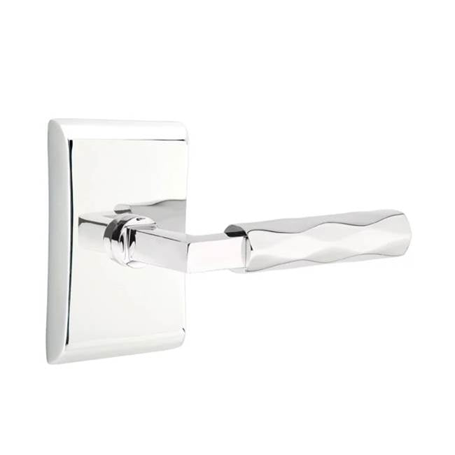 Emtek - Privacy, Neos Rosette US26, L-Square Stem US26, Tribeca Handle US26 LH - Polished Chrome