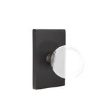 Emtek - Concealed, Privacy, Modern Rectangular Rosette, Bristol Knob, US10B - Oil Rubbed Bronze
