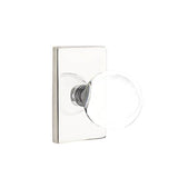 Emtek - Concealed, Privacy, Modern Rectangular Rosette, Bristol Knob, US14 - Polished Nickel