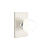 Emtek - Dummy, Modern Rectangular Rosette, Bristol Crystal Knob, US15 - Satin Nickel