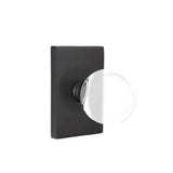 Emtek - Concealed, Privacy, Modern Rectangular Rosette, Bristol Knob, US19 - Flat Black