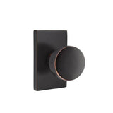 Emtek - Passage, Modern Rectangular Rosette, Laurent Round Knob, US10B - Oil Rubbed Bronze