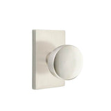 Emtek - Concealed Fastener, Privacy, Modern Rectangular Rosette, Laurent Round Knob, US15 - Satin Nickel