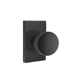 Emtek - Concealed Fastener, Privacy, Modern Rectangular Rosette, Laurent Round Knob, US19 - Flat Black