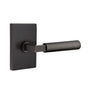 Emtek - Select Privacy, Modern Rectangular Rosette US10B, L-Square Stem US10B, Smooth Handle US10B RH - Oil Rubbed Bronze