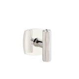 Emtek - Concealed, Privacy, Urban Modern Rosette, The Ace Knurled Knob, US14 - Polished Nickel