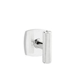 Emtek - Concealed, Privacy, Urban Modern Rosette, The Ace Knurled Knob, US26 - Polished Chrome
