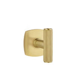 Emtek - Passage, Urban Modern Rosette, The Ace Knurled Knob, US4 - Satin Brass