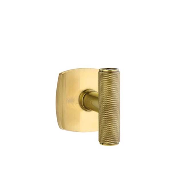 Emtek - Passage, Urban Modern Rosette, The Ace Knurled Knob, US7 - French Antique