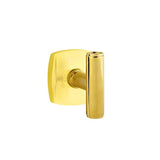 Emtek - Privacy, Urban Modern Rosette, The Ace Knob, US3NL - Unlacquered Brass