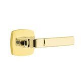 Emtek - Privacy, Urban Modern, Aston Lever, RH, US3NL - Unlacquered Brass