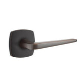 Emtek - Concealed Fastener Privacy, Urban Modern Rosette, Athena Lever, US10B - Oil Rubbed Bronze