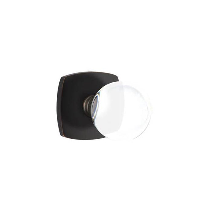 Emtek - Passage, Urban Modern Rosette, Bristol Crystal Knob, US10B - Oil Rubbed Bronze