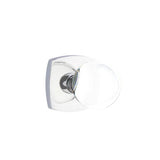 Emtek - Privacy, Urban Modern Rosette, Bristol Crystal Knob, US26 - Polished Chrome