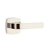 Emtek - Concealed, Passage, Urban Modern, Breslin Lever, US14 - Polished Nickel
