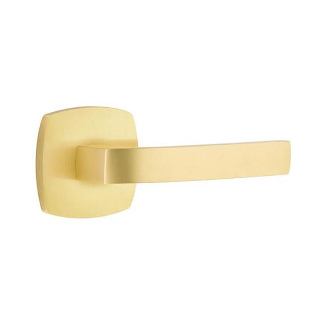 Emtek - Passage, Urban Modern, Breslin Lever, LH, US4 - Satin Brass