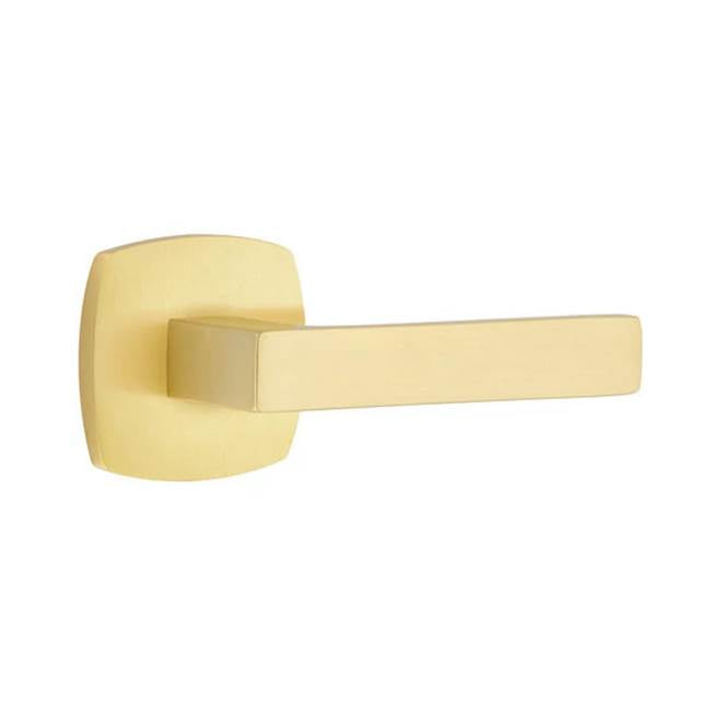 Emtek - Privacy, Urban Modern, Dumont Lever, RH, US4 - Satin Brass