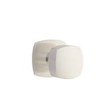 Emtek - Concealed Fastener Passage, Urban Modern Rosette, Freestone Square Knob, US15 - Satin Nickel