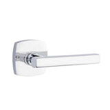 Emtek - Privacy, Urban Modern Rosette, Freestone Lever, LH, US26 - Polished Chrome