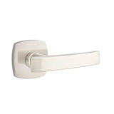 Emtek - Privacy, Urban Modern Rosette, Geneva Lever, LH, US15 - Satin Nickel