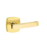 Emtek - Passage, Urban Modern Rosette, Geneva Lever, LH, US3NL - Unlacquered Brass