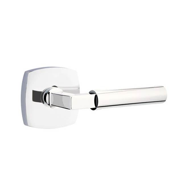 Emtek - Passage, Urban Modern Rosette, Hercules Lever, RH, US26 - Polished Chrome