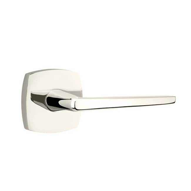 Emtek - Privacy, Urban Modern Rosette, Hermes Lever, LH, US14 - Polished Nickel