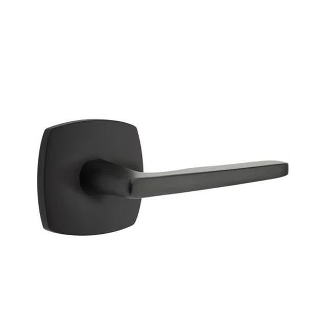 Emtek - Privacy, Urban Modern Rosette, Hermes Lever, RH, US19 - Flat Black