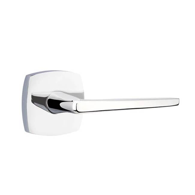 Emtek - Privacy, Urban Modern Rosette, Hermes Lever, RH, US26 - Polished Chrome