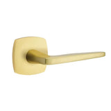 Emtek - Privacy, Urban Modern Rosette, Hermes Lever, LH, US4 - Satin Brass