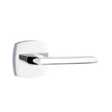 Emtek - Passage, Urban Modern Rosette, Helios Lever, RH, US26 - Polished Chrome