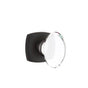 Emtek - Dummy, Urban Modern Rosette, Hampton Crystal Knob, US10B - Oil Rubbed Bronze