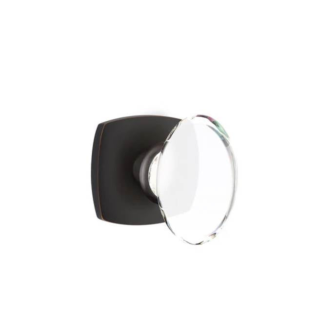 Emtek - Concealed Fastener Passage, Urban Modern Rosette, Hampton Knob, US10B - Oil Rubbed Bronze